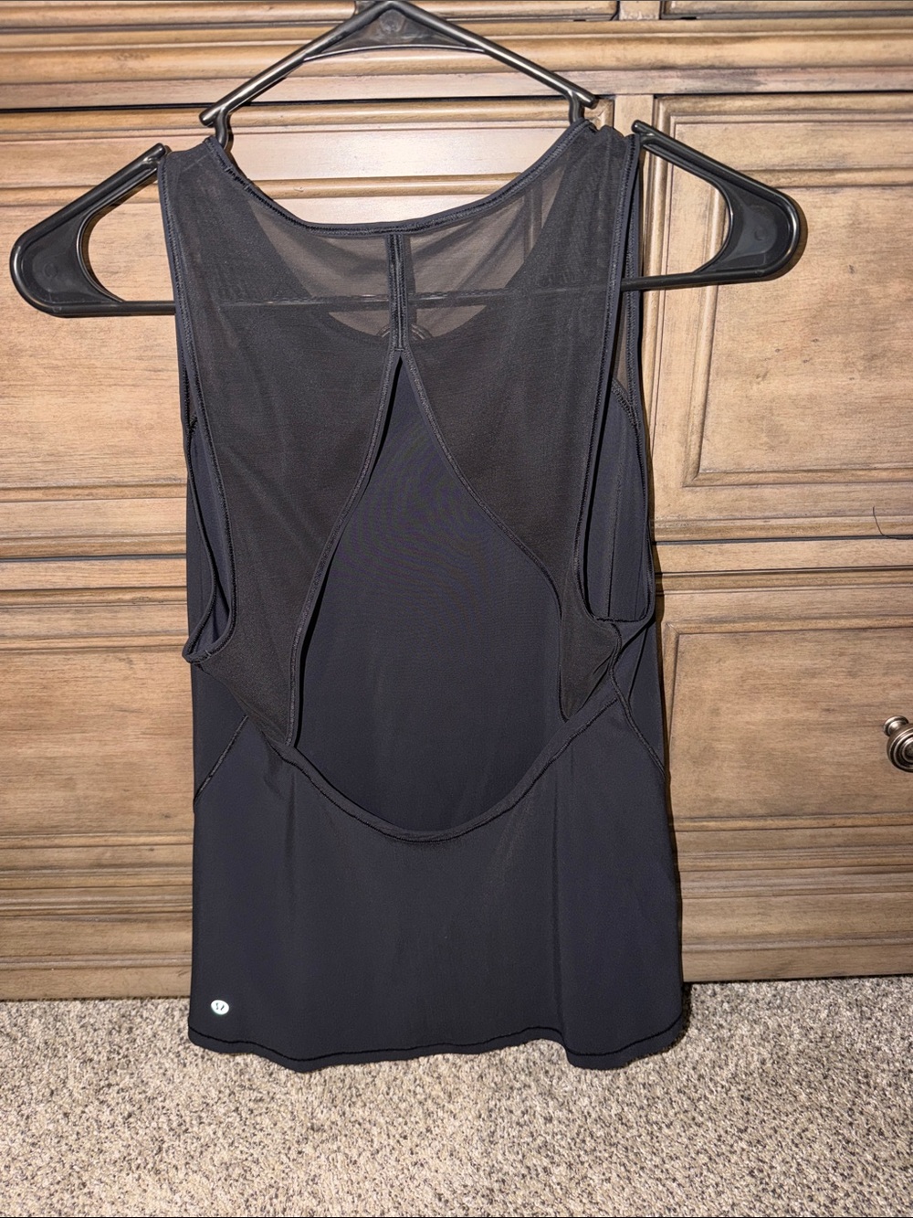 lululemon athletica Black Mesh-Back Workout Tank
